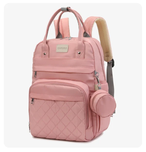 Quilted Waterproof Diaper Backpack – Elegant & Functional