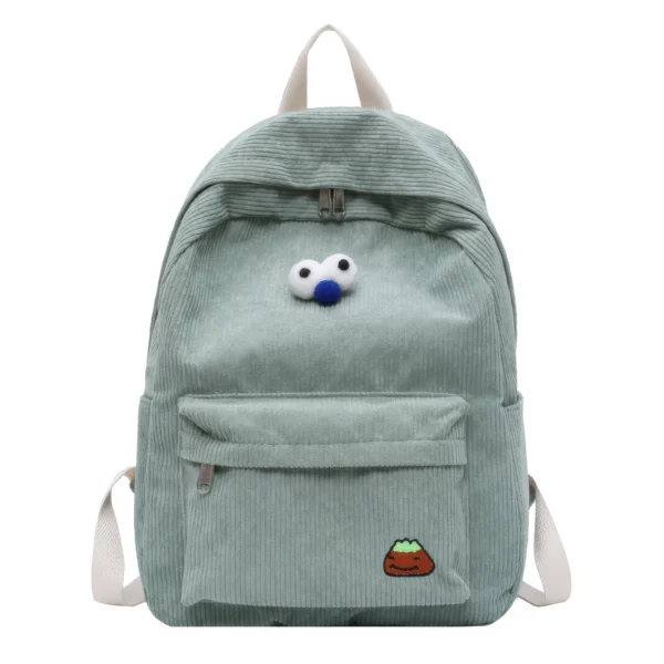 Corduroy Red Backpack – Playful, Soft & Unmissable