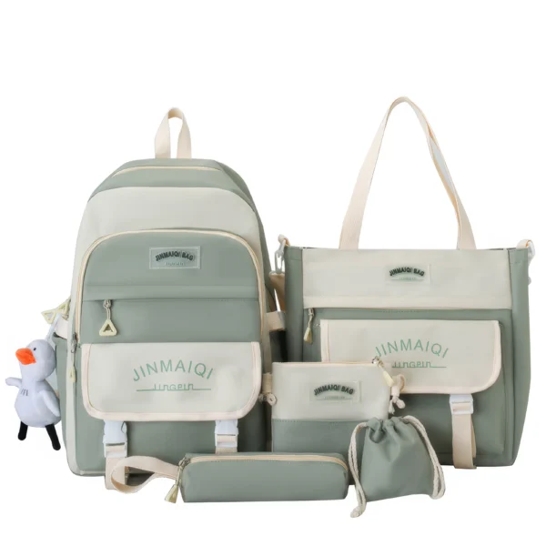 5-in-1 School Bag Set – Stylish, Practical & Fully Equipped