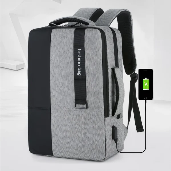 Structured USB Laptop Backpack – Elegant & Urban