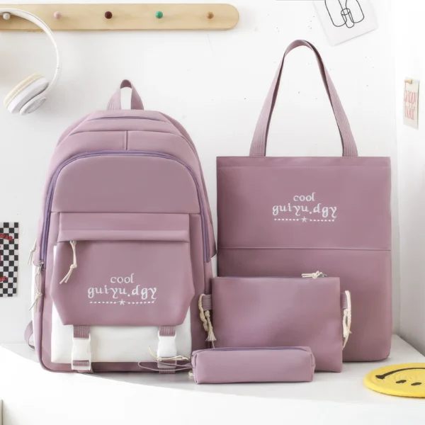 4-Piece Violet School Set – Cute, Practical & Ready to Go